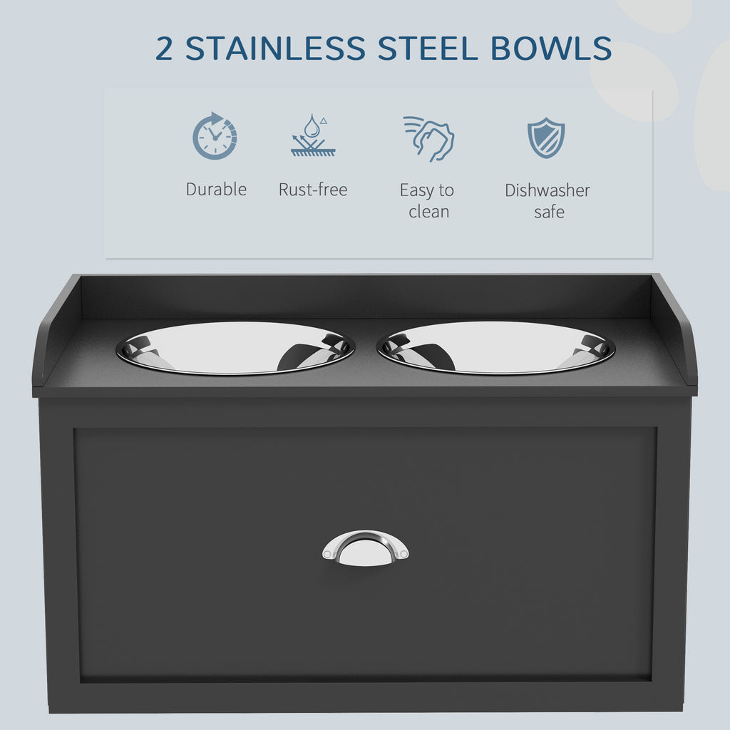 Pet Feeding Station with Storage