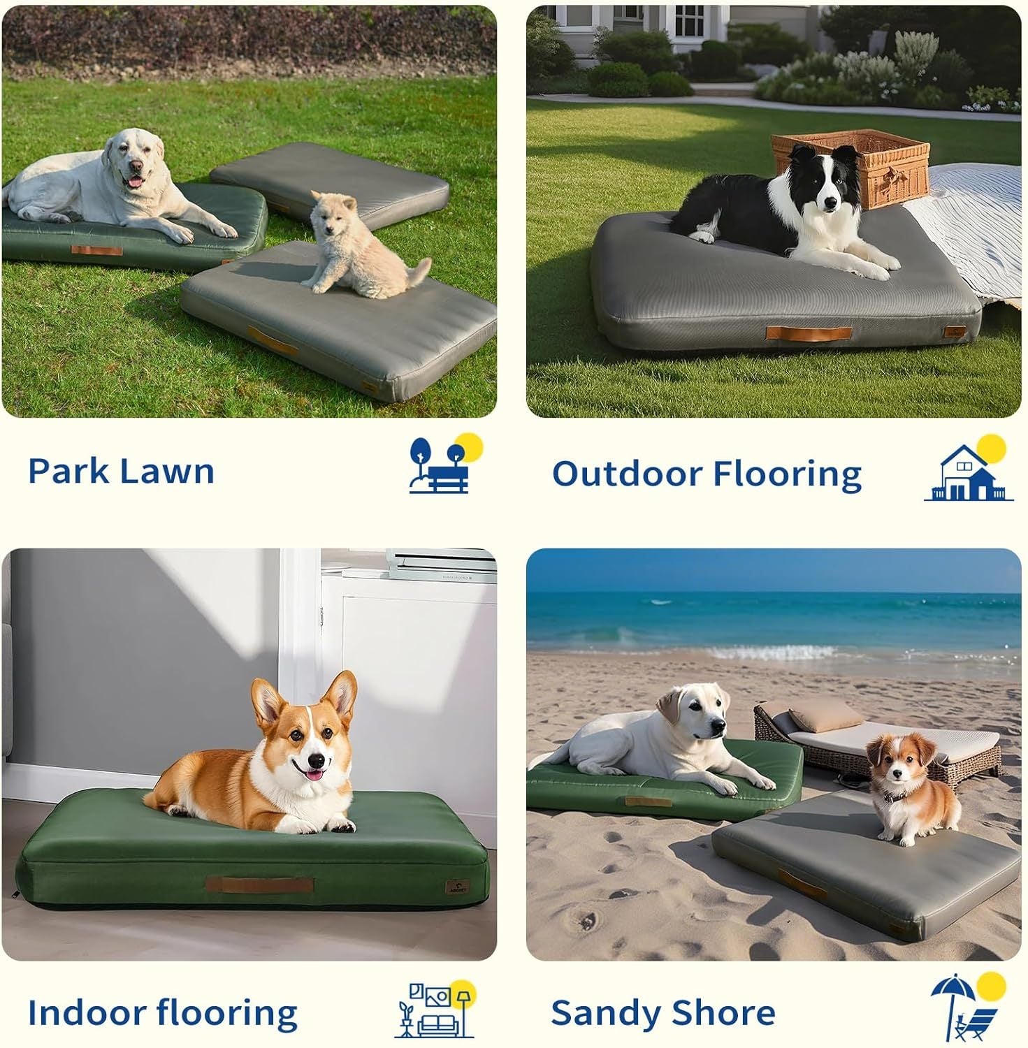Medium Dog Outdoor Bed for Summer