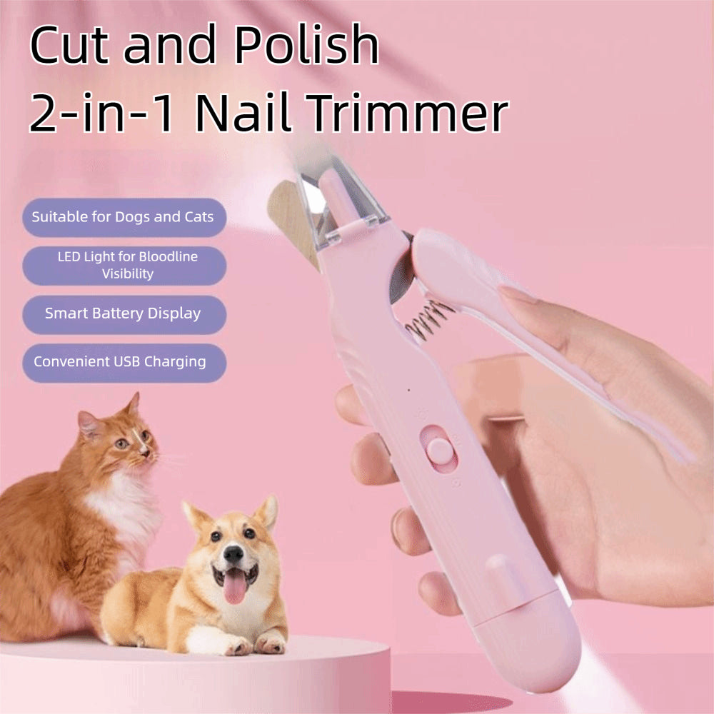 2 In 1 Pet Nail Clippers ,Trimmer