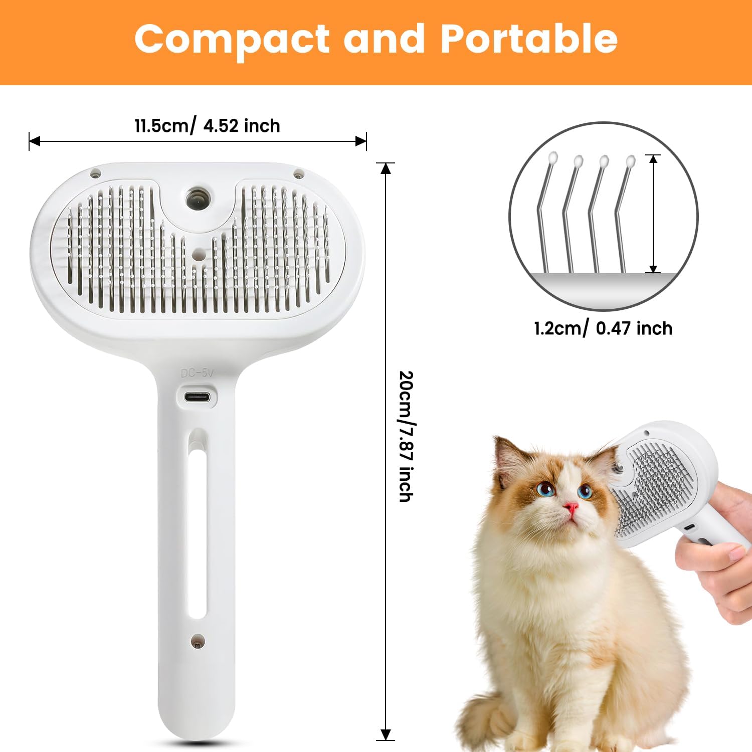 3 in 1 Pet Steam Brush