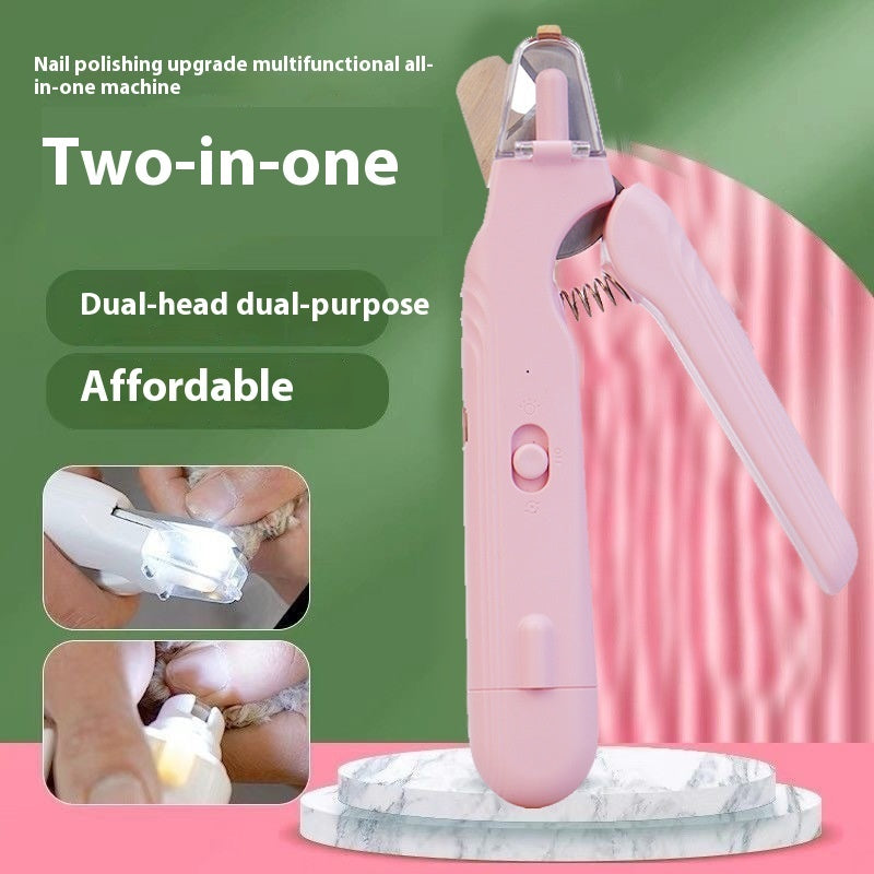 2 In 1 Pet Nail Clippers ,Trimmer