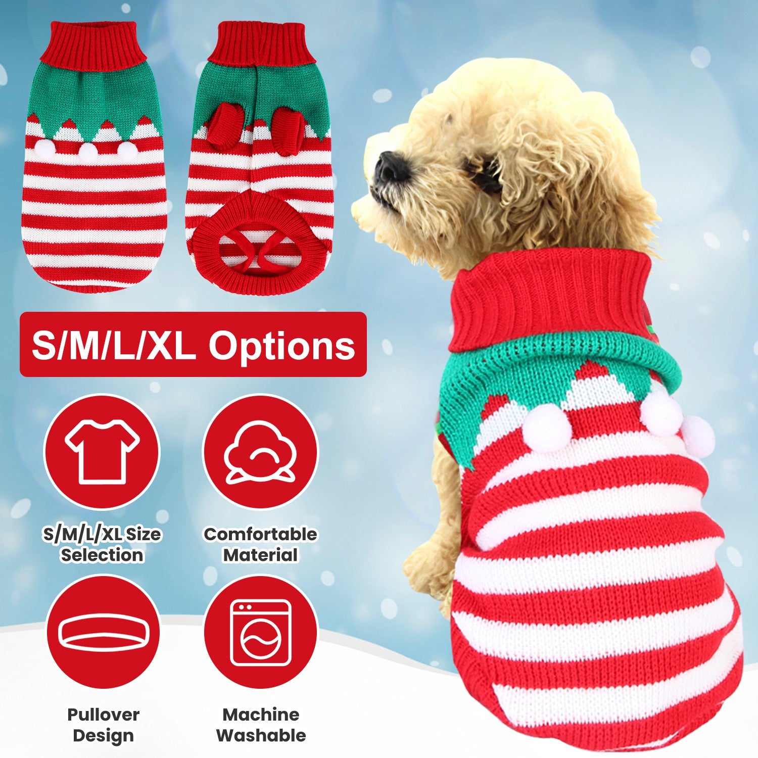 Winter Holiday Sweater For Pets