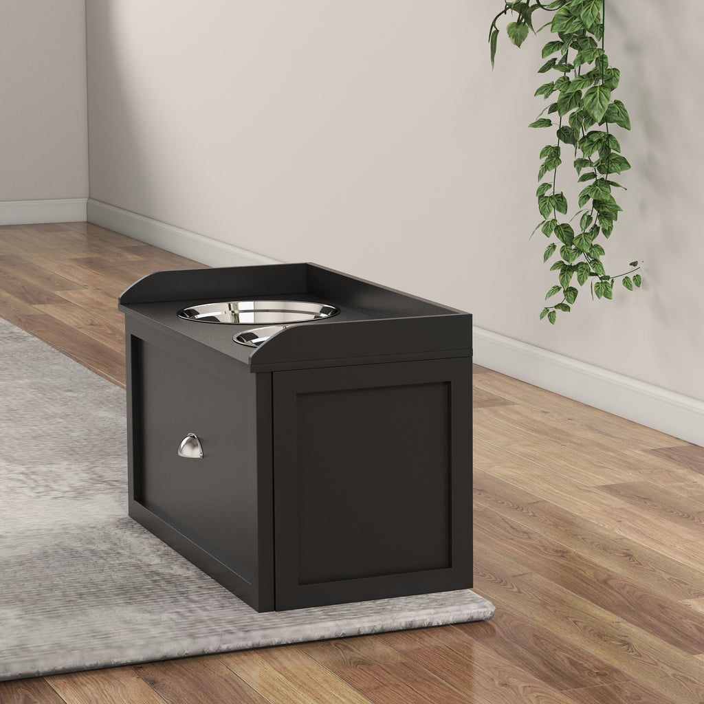Pet Feeding Station with Storage