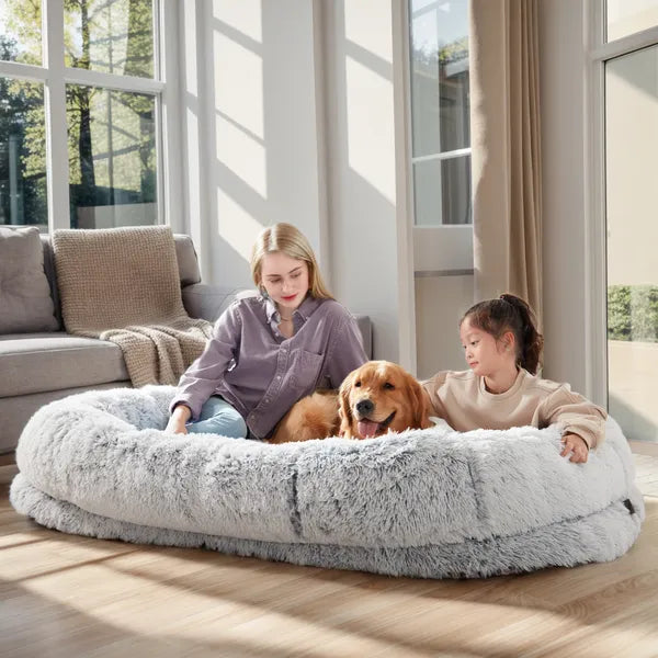 Human and Dog Large Size Bed