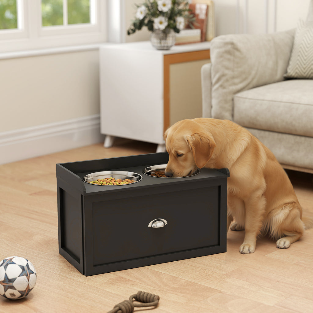 Pet Feeding Station with Storage