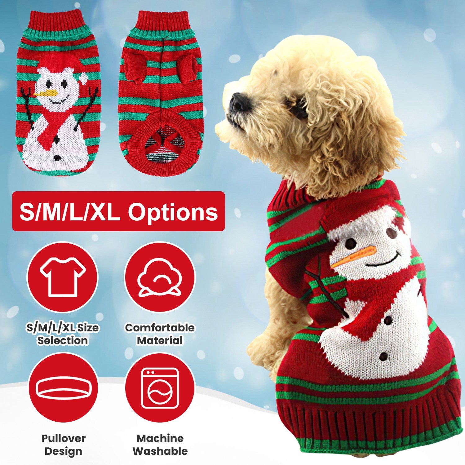 Winter Holiday Sweater For Pets