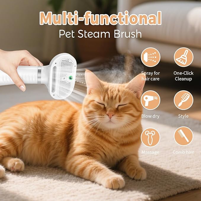 3 in 1 Pet Steam Brush
