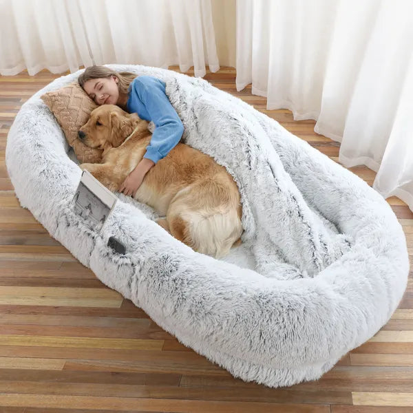 Human and Dog Large Size Bed