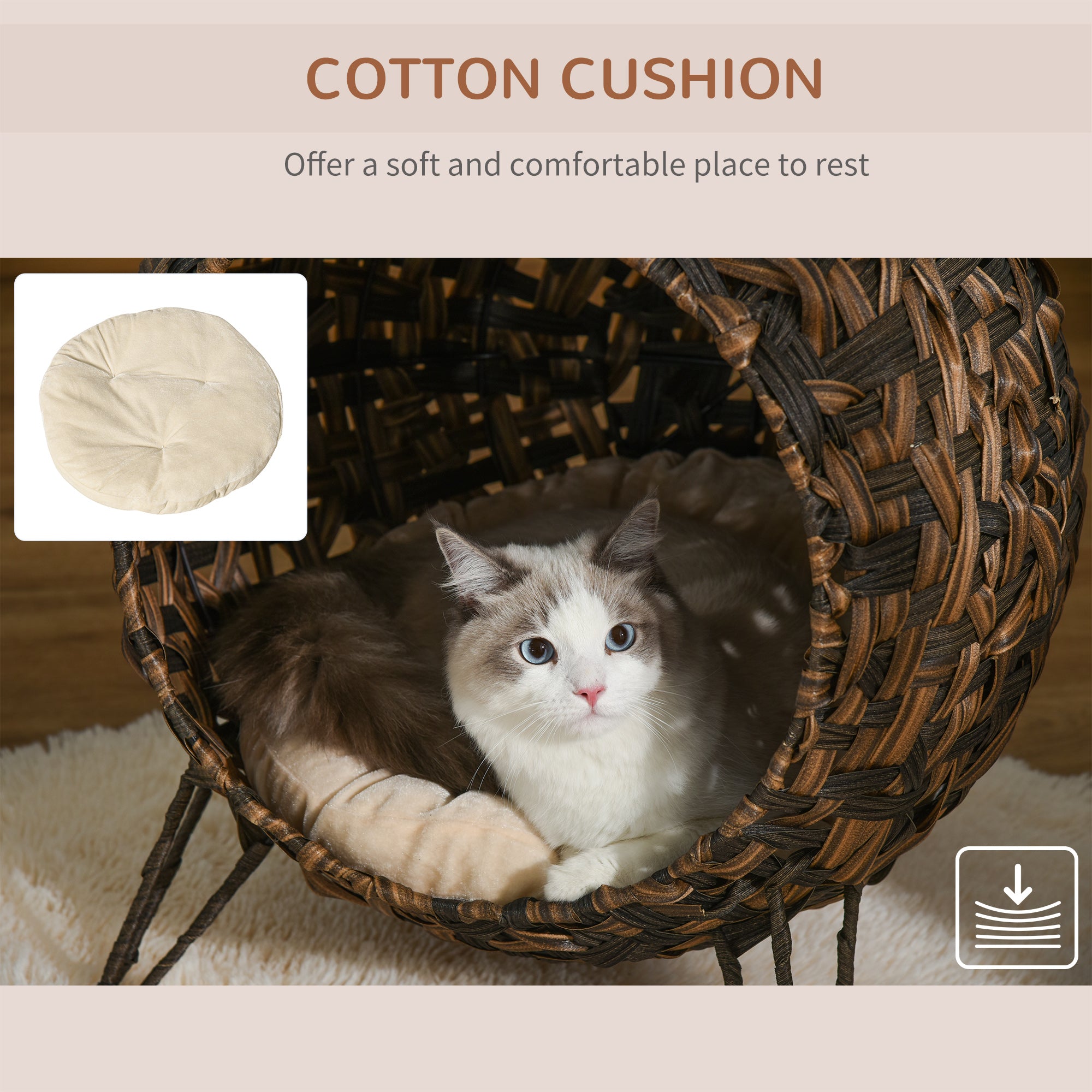 Weaved Cat Bed Hand-woven