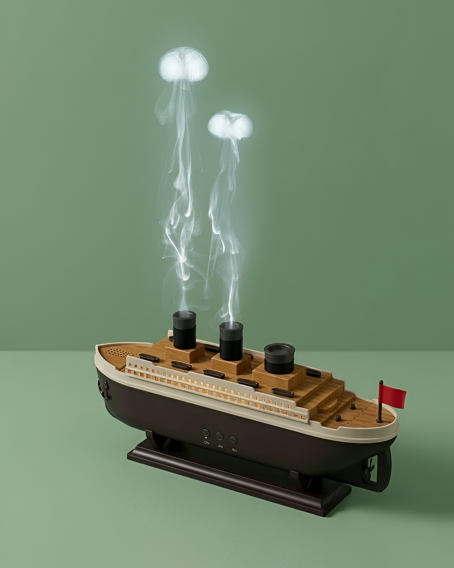 Retro Ship Ultrasonic Jellyfish Spray Humidifier