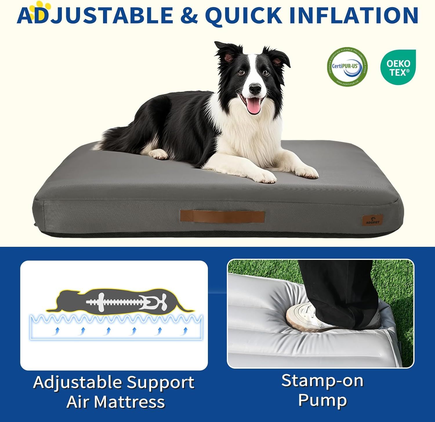 Medium Dog Outdoor Bed for Summer