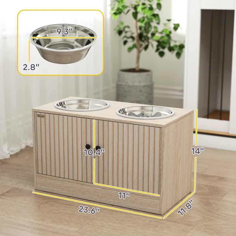 Elevated Stainless Steel Bowl