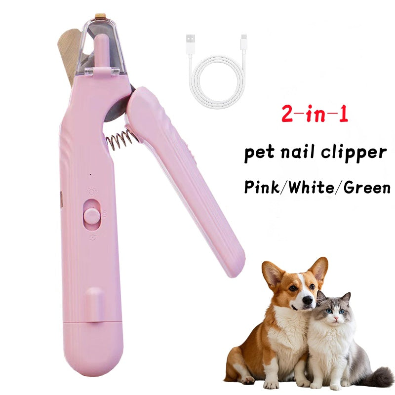 2 In 1 Pet Nail Clippers ,Trimmer