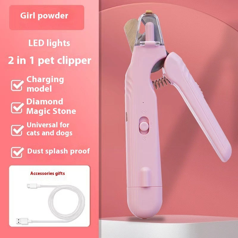 2 In 1 Pet Nail Clippers ,Trimmer